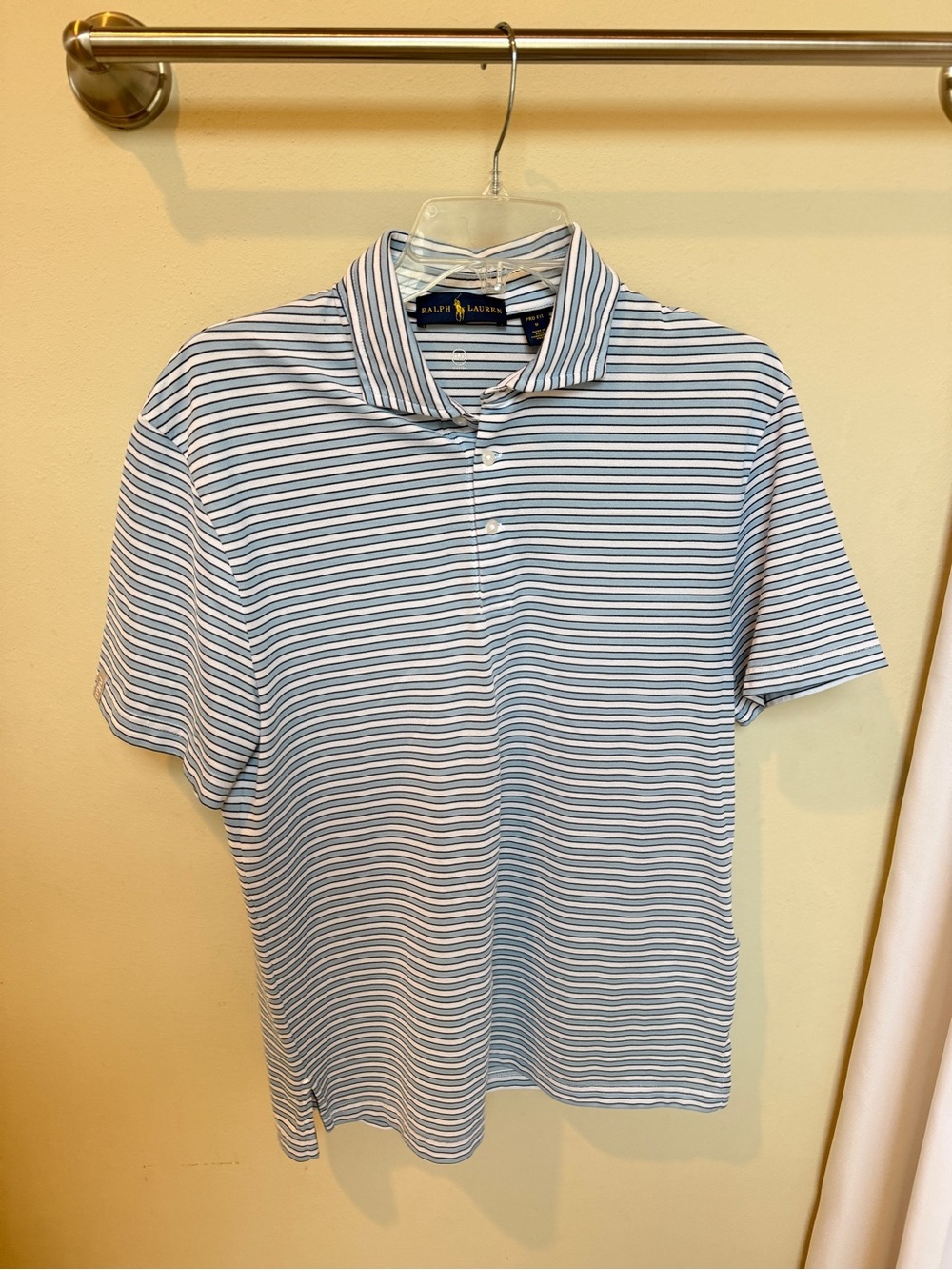 Ralph Lauren Light Blue & White Striped Polo